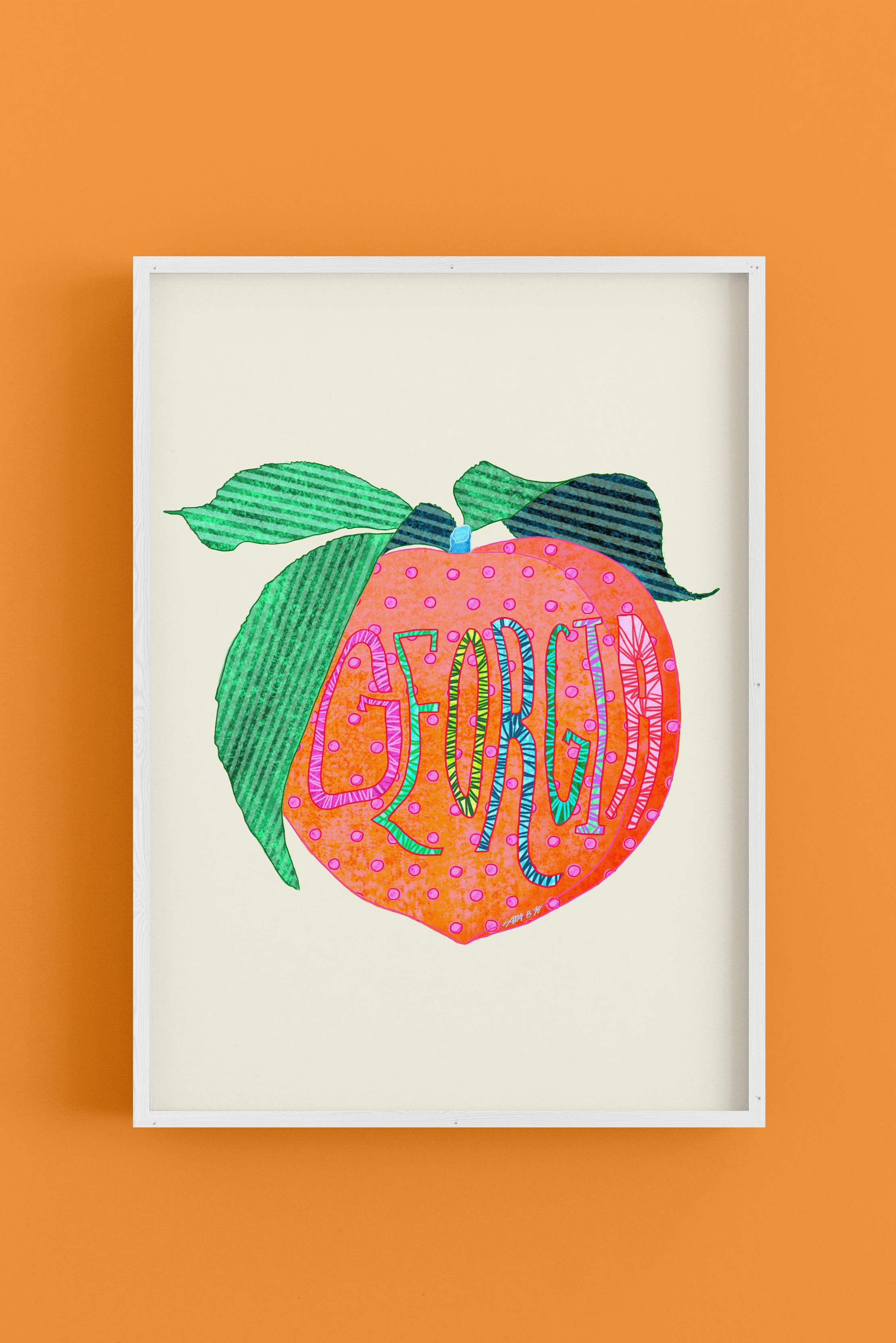 Georgia Peach - Art Poster Print