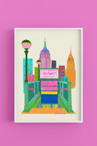 Big City Station - Art Poster Print