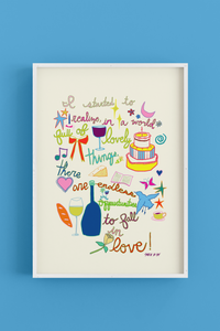 Lovely Things - Art Poster Print