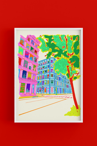 Somewhere in Soho - Art Poster Print