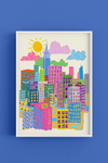 City Living - Art Poster Print