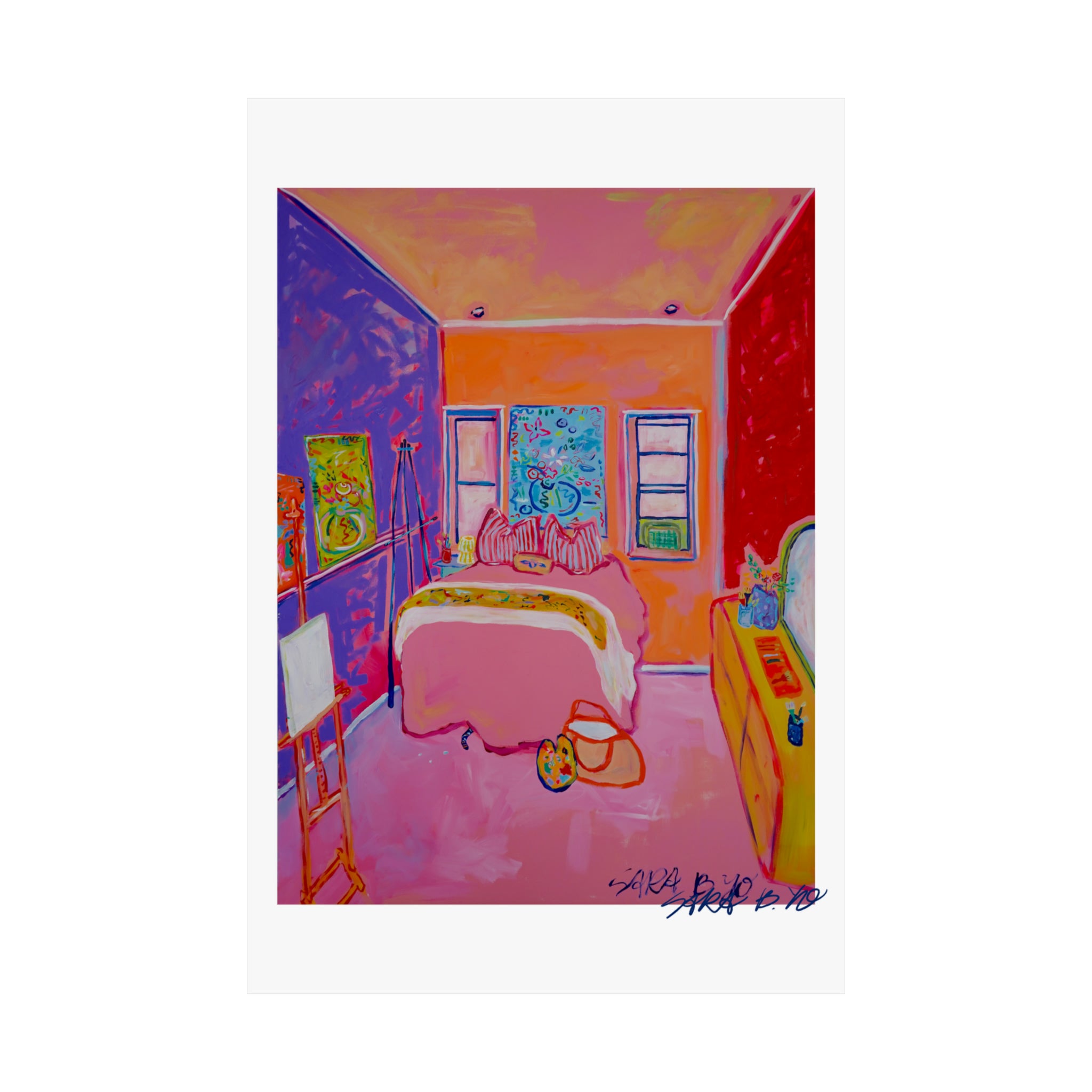Sara B's Bedroom Studio Art Print