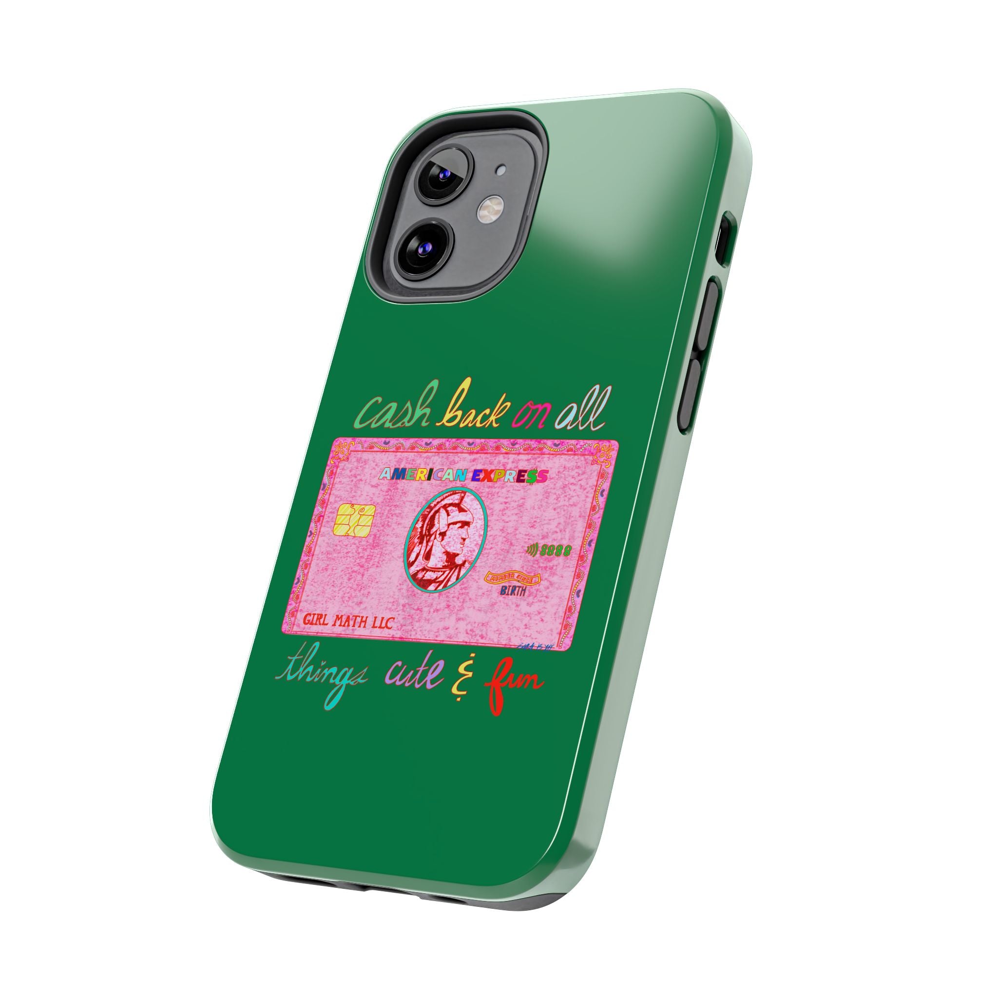 The PINK Card Green Phone Case