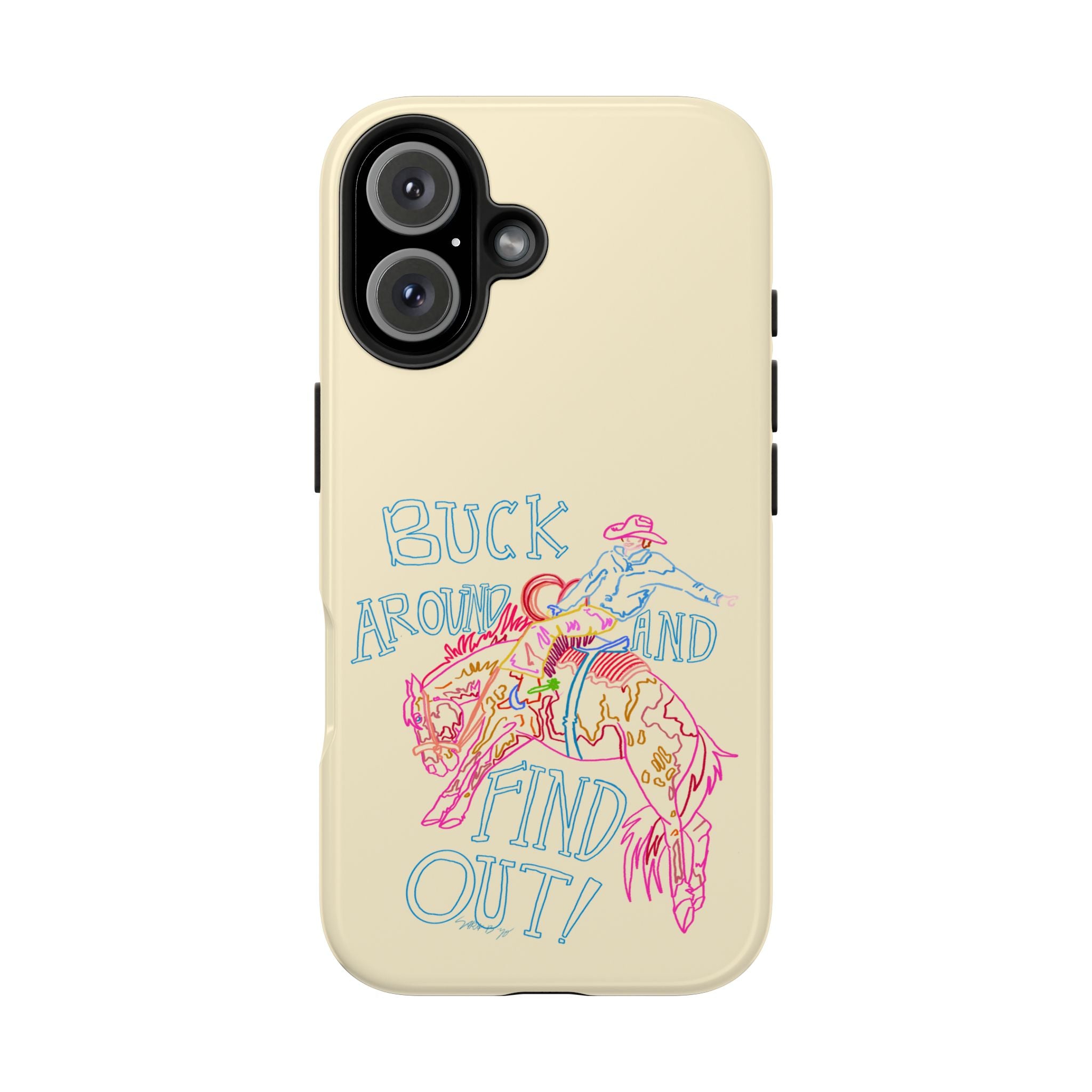 Beige Buck Around Phone Case