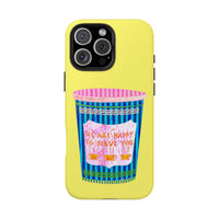 New York Coffee Cup Yellow Phone Case