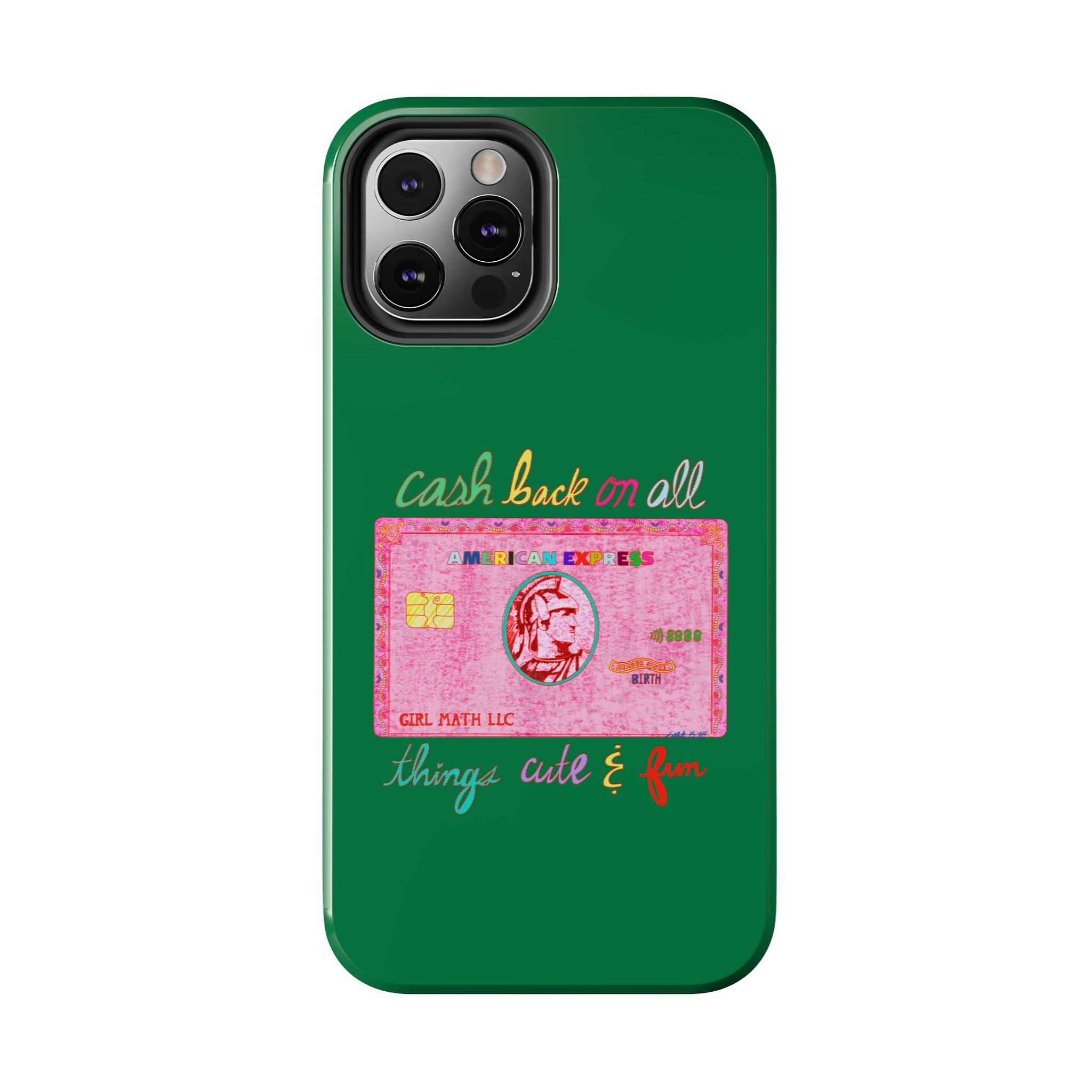 The PINK Card Green Phone Case