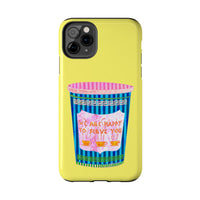 New York Coffee Cup Yellow Phone Case