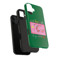 The PINK Card Green Phone Case