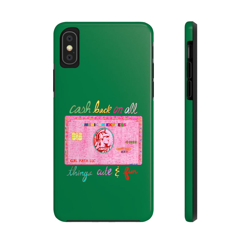 The PINK Card Green Phone Case