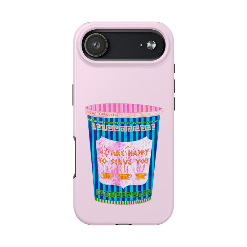 New York Coffee Cup Pink Phone Case