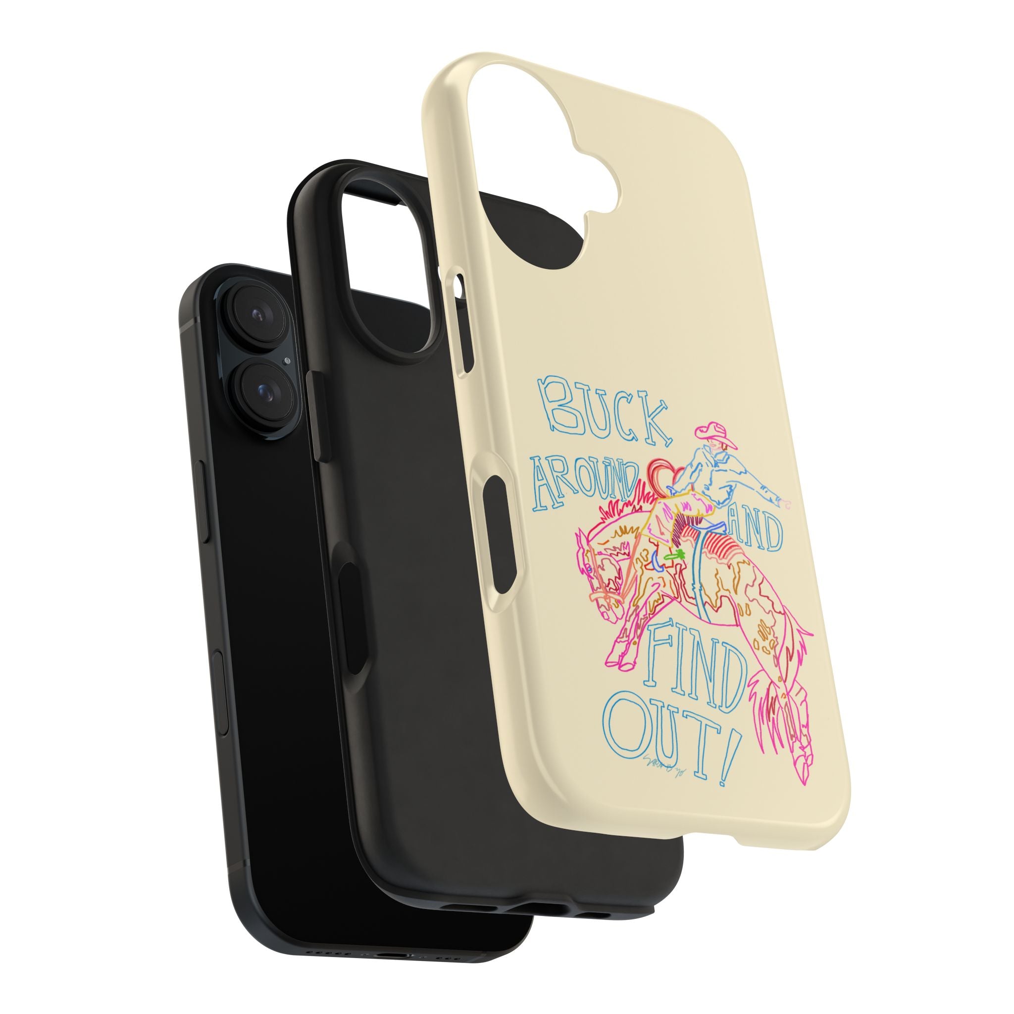 Beige Buck Around Phone Case