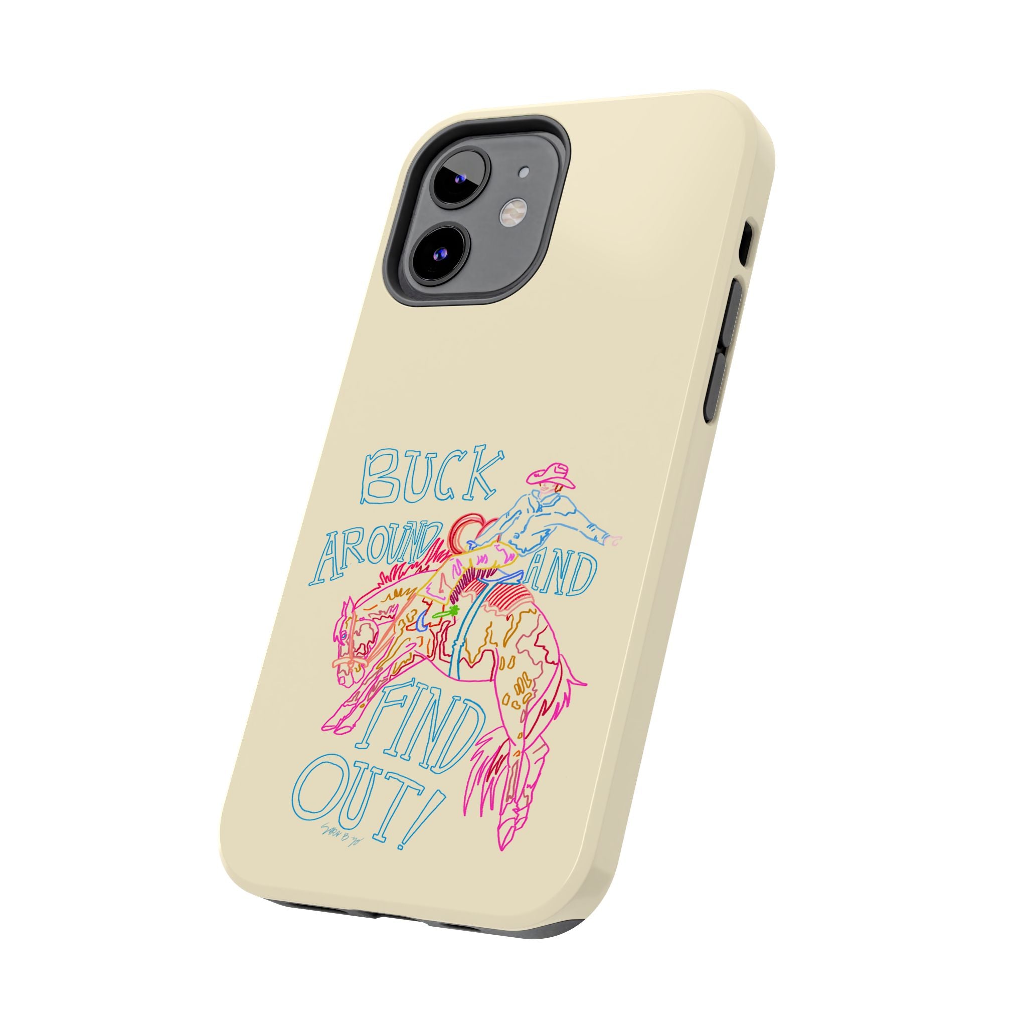Beige Buck Around Phone Case
