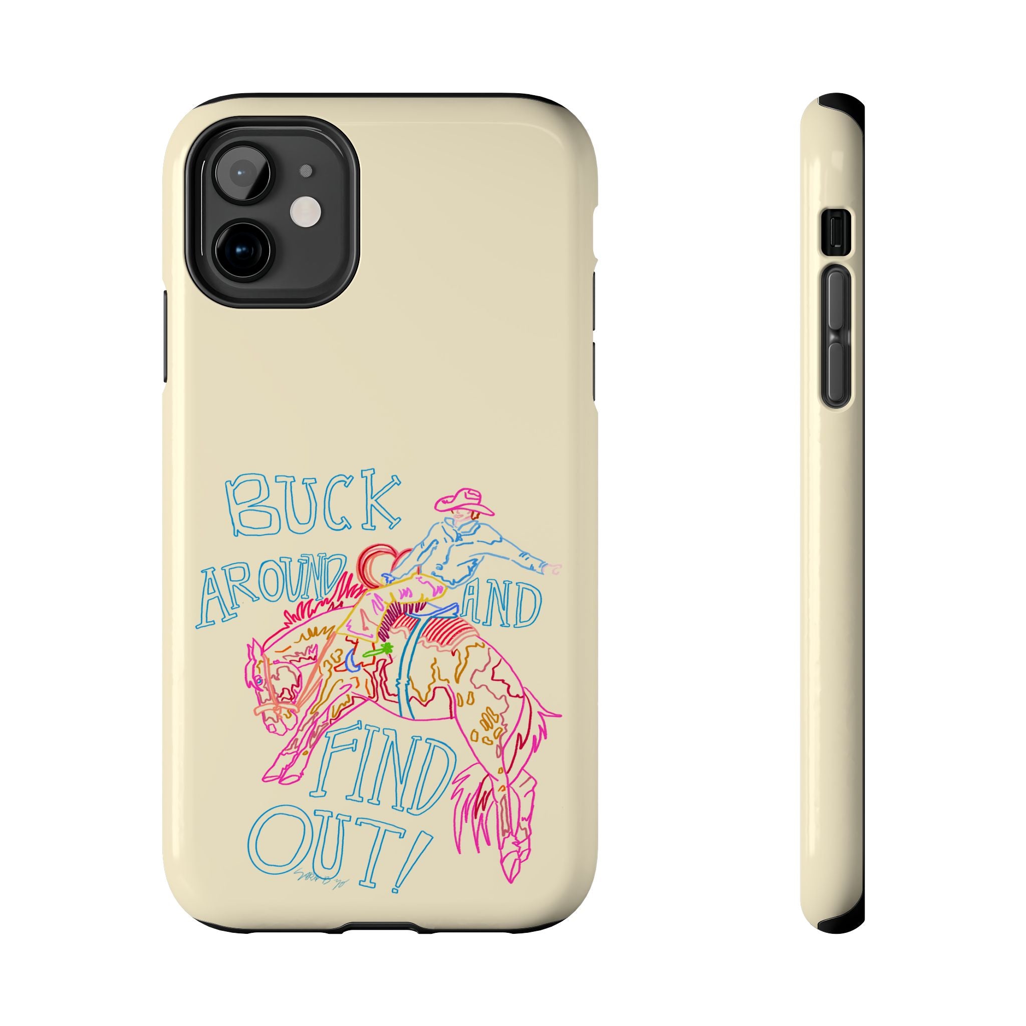Beige Buck Around Phone Case