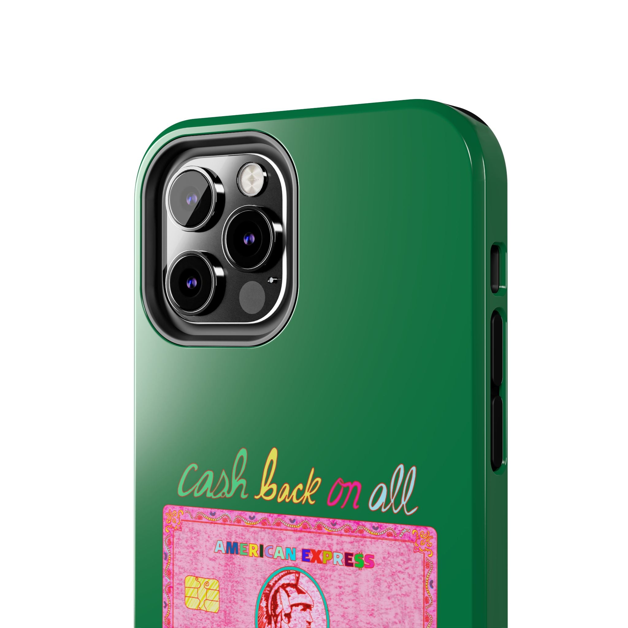 The PINK Card Green Phone Case