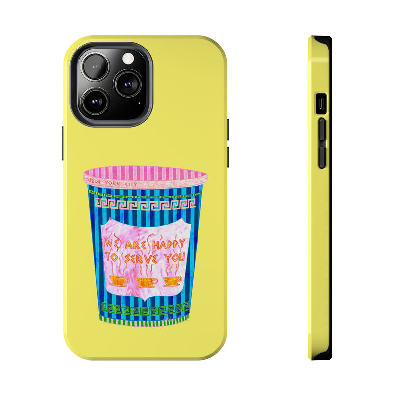 New York Coffee Cup Yellow Phone Case