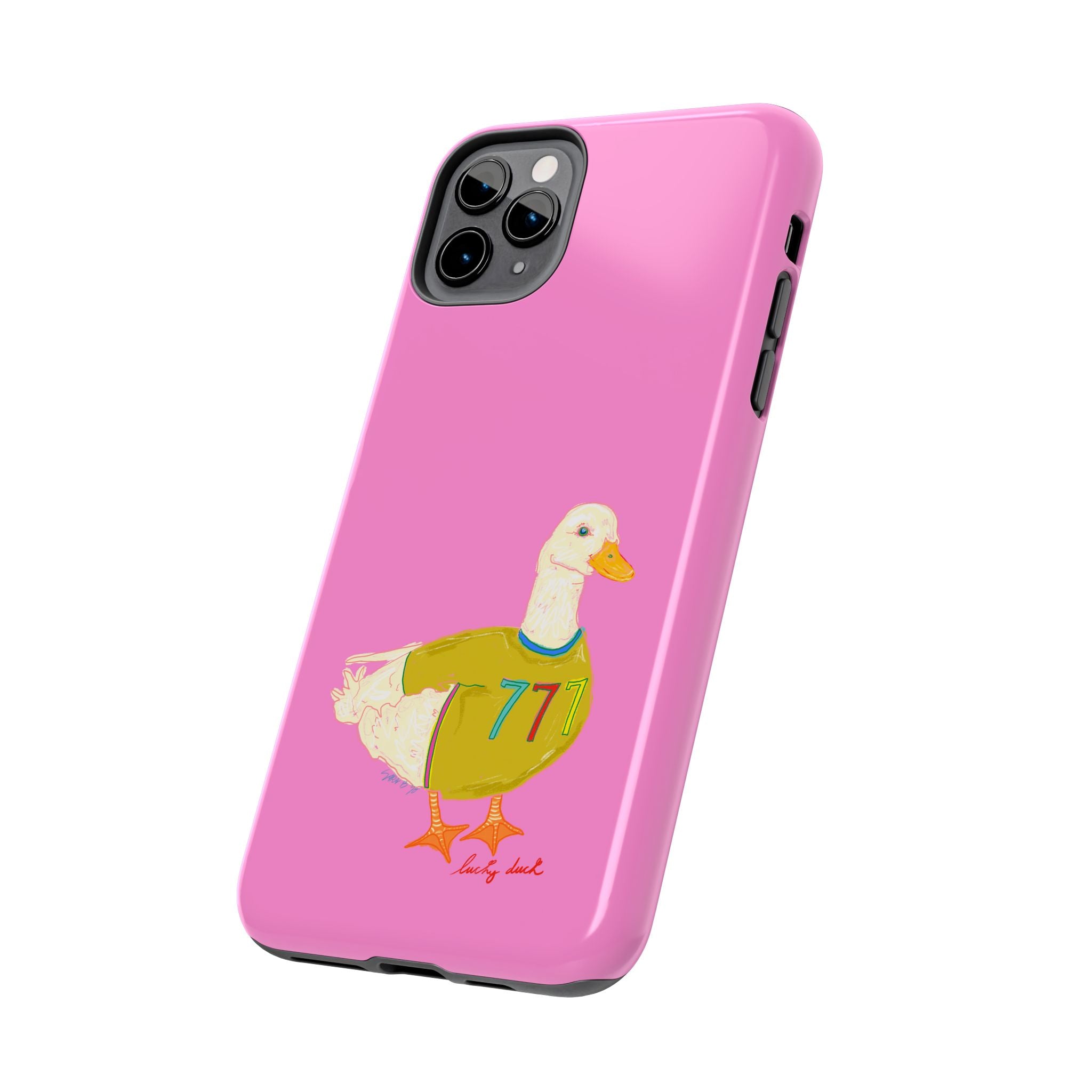 Pink Lucky Duck Phone Case