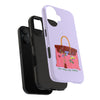 A Very Cutesy, Very Demure Lilac Phone Case