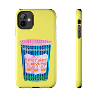 New York Coffee Cup Yellow Phone Case