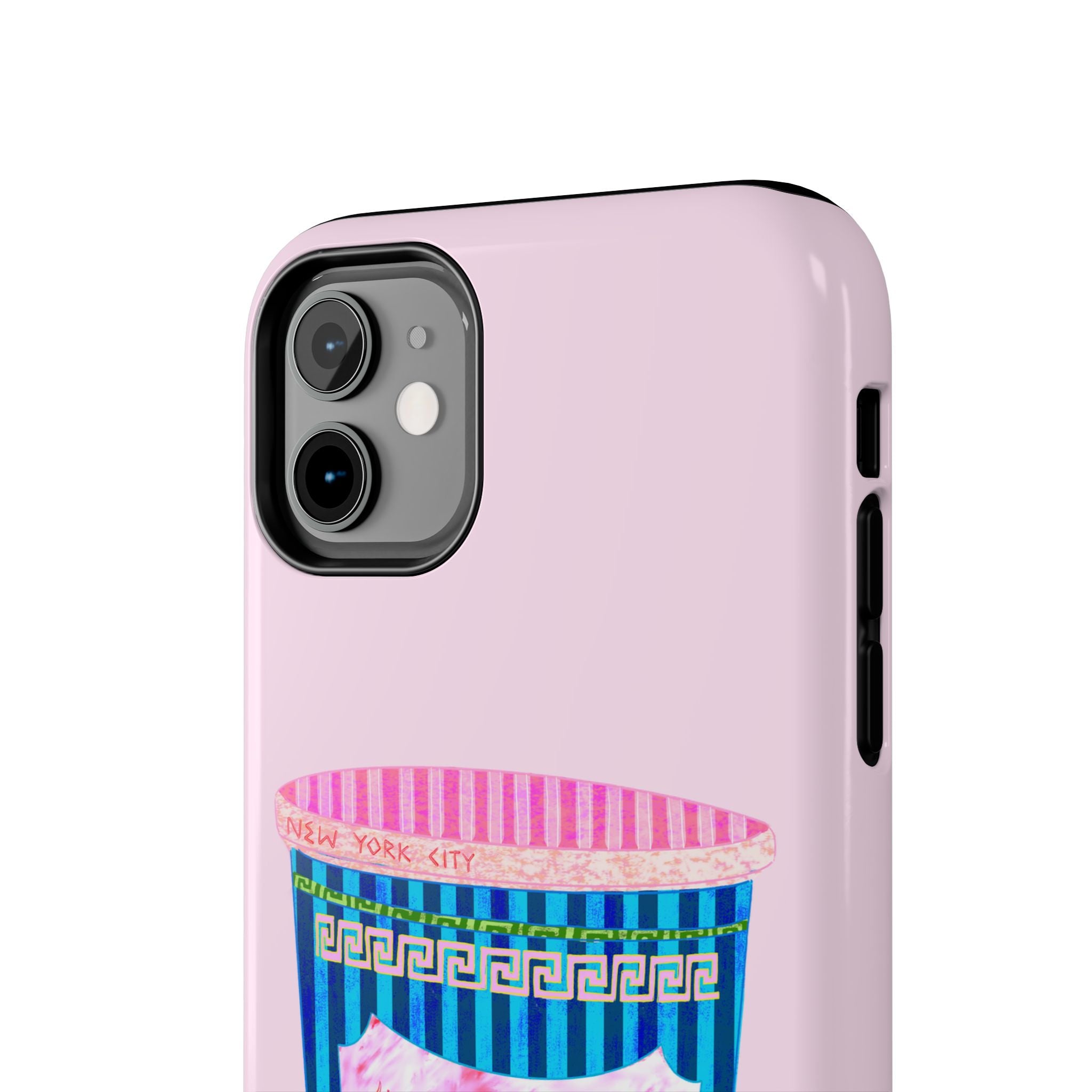 New York Coffee Cup Pink Phone Case