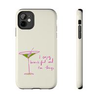 Beautiful Martini Pink Writing Phone Case