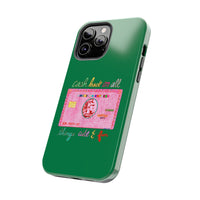 The PINK Card Green Phone Case