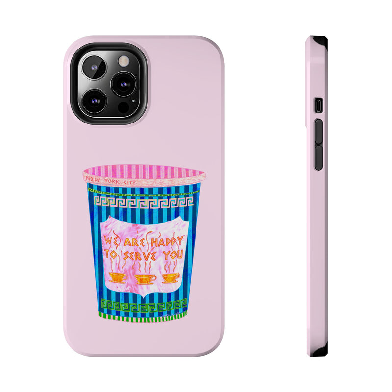 New York Coffee Cup Pink Phone Case