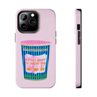 New York Coffee Cup Pink Phone Case