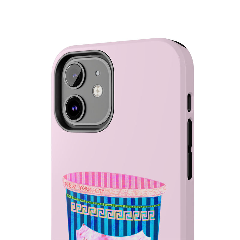 New York Coffee Cup Pink Phone Case