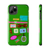 What's in My Bag Green Phone Case