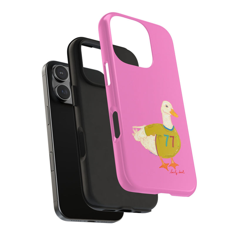 Pink Lucky Duck Phone Case