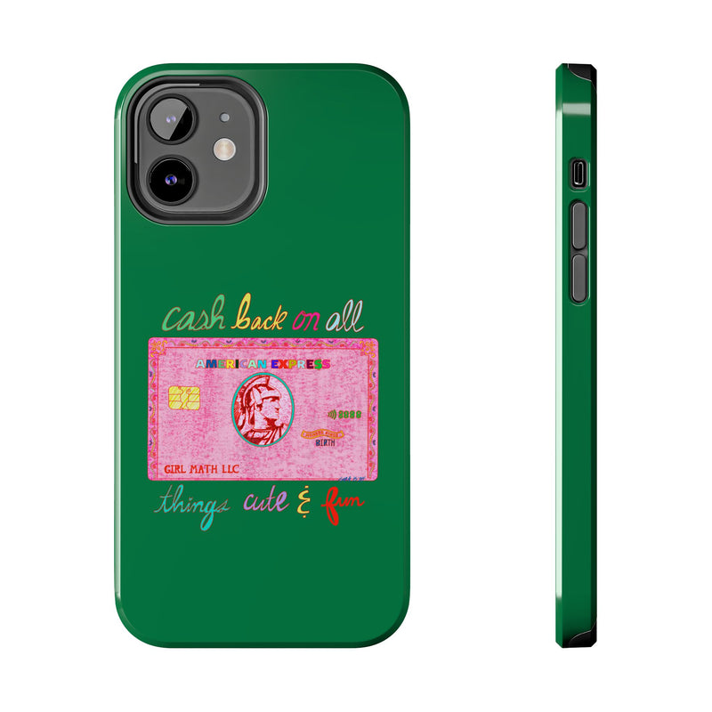 The PINK Card Green Phone Case