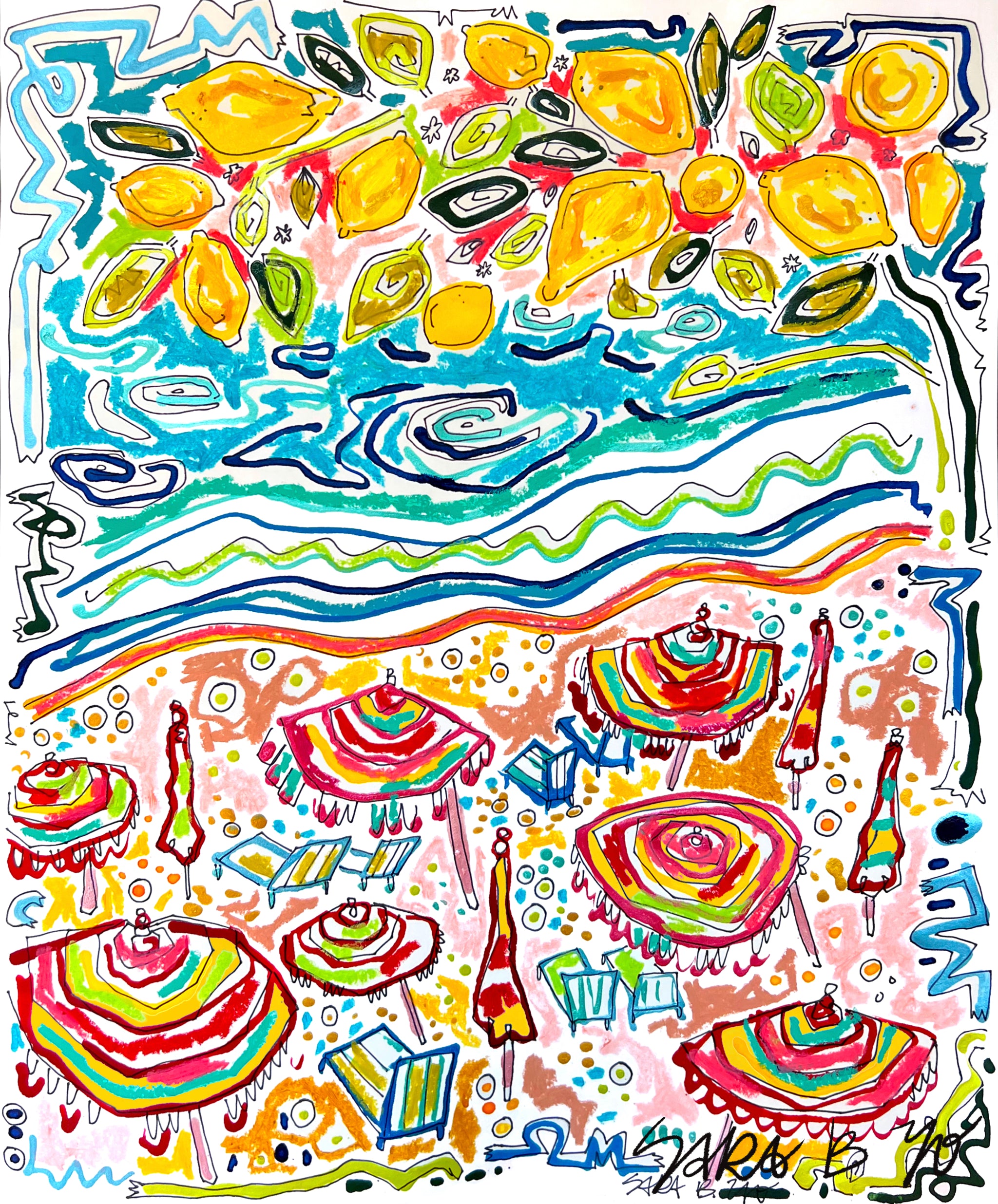 Limoncello by the Beach Fine Art Print