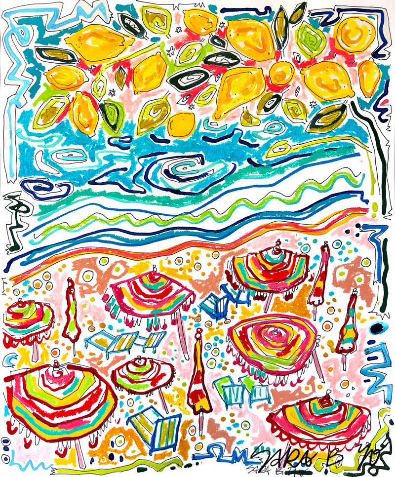 Limoncello by the Beach Fine Art Print