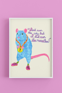 NYC Marathon - Art Poster Print