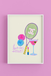 I Love to Serve - Art Poster Print