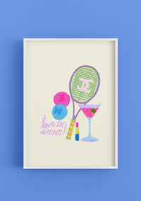 I Love to Serve - Art Poster Print