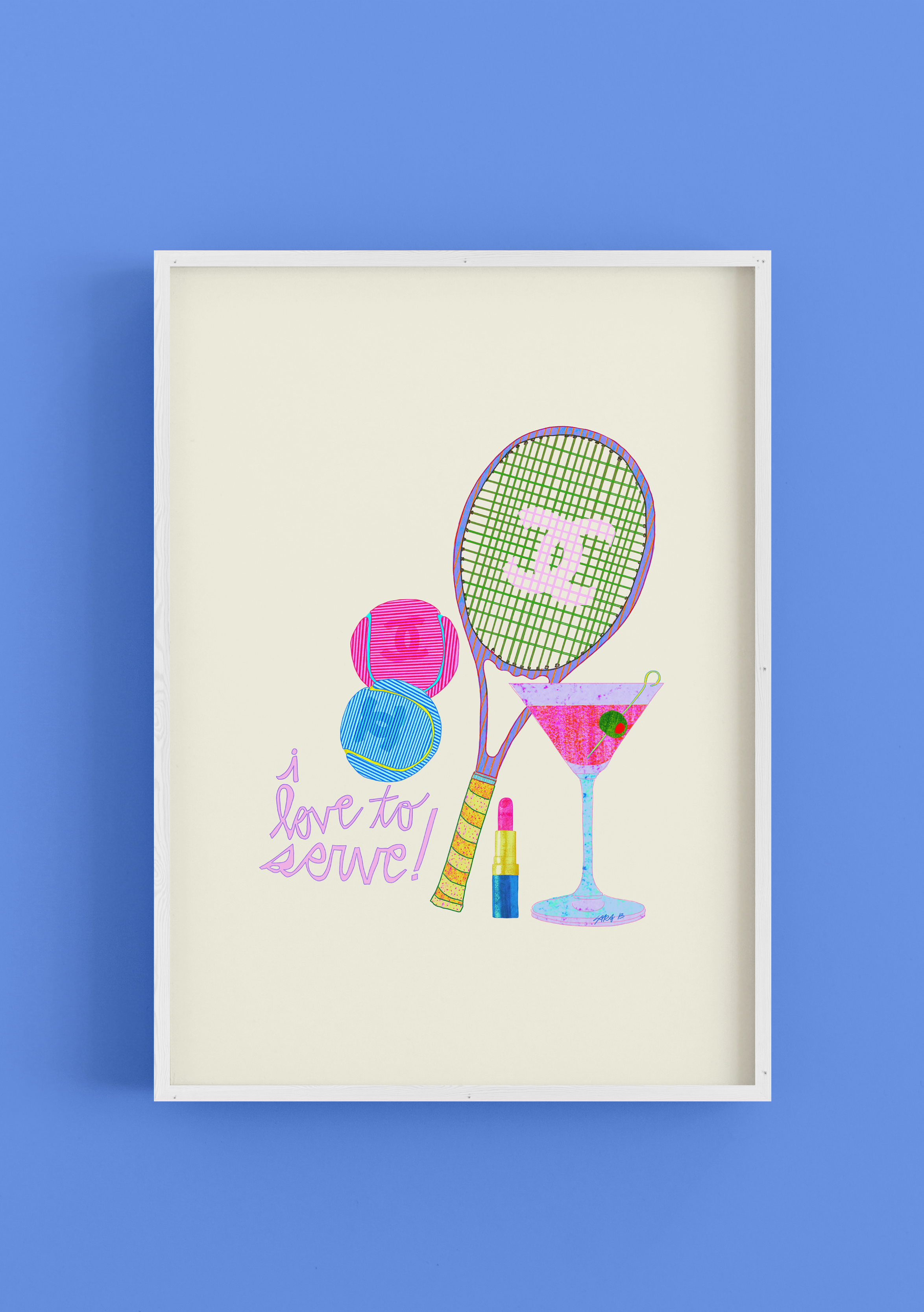 I Love to Serve - Art Poster Print