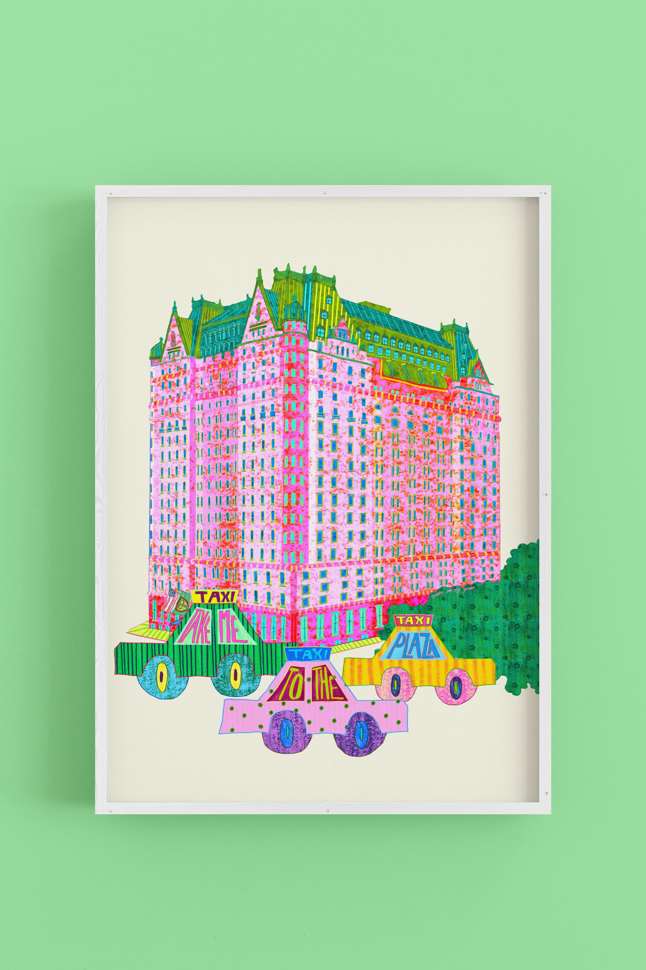 Take Me To The Plaza - Art Poster Print