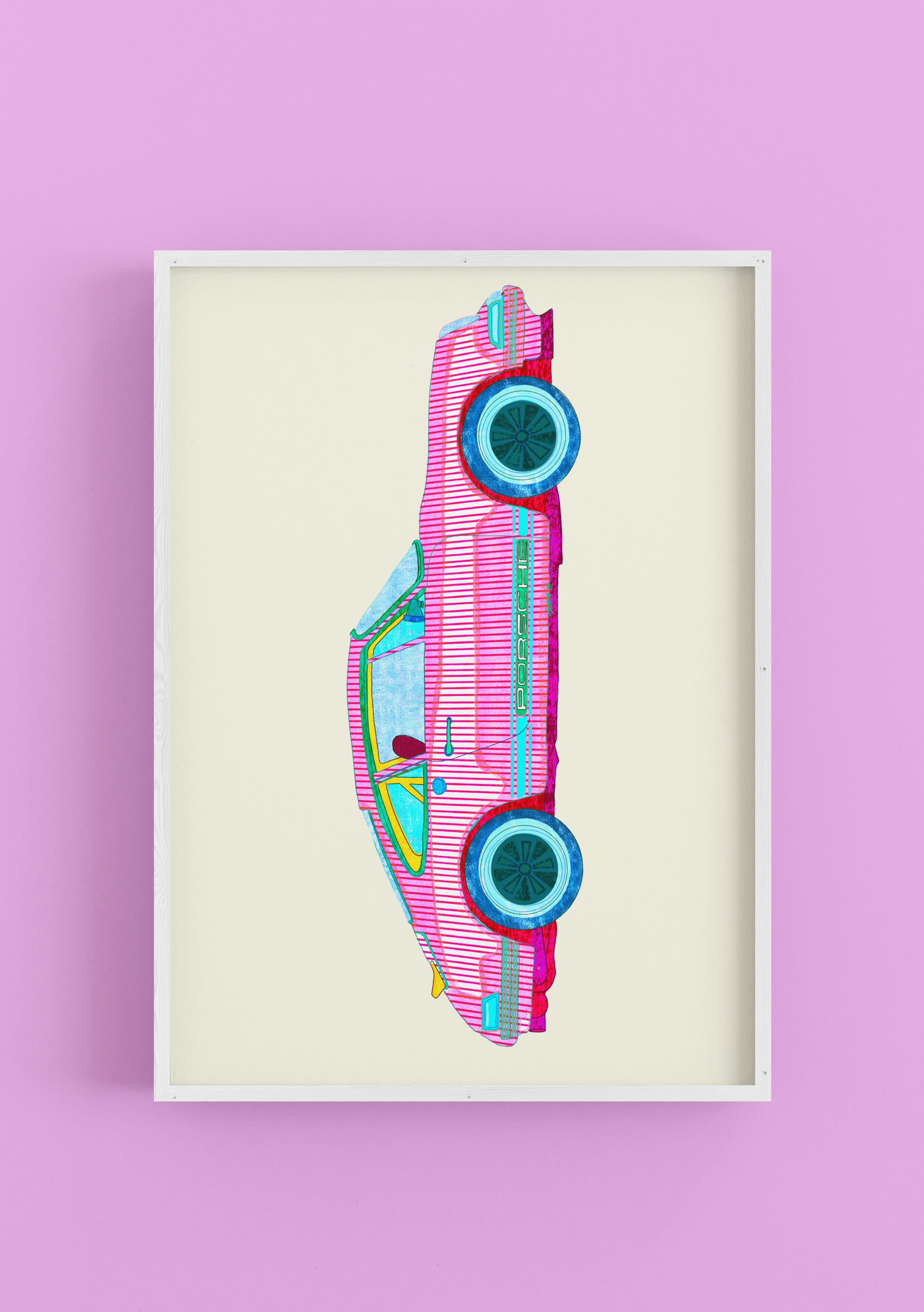 Porsche Princess - Art Poster Print