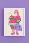 Santa Went Shopping - Art Poster Print
