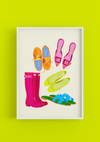 Summer Shoes - Art Poster Print